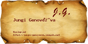 Jungi Genovéva névjegykártya